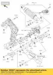 Ici, vous pouvez commander le bras-susp, uni trak, p. Silv zr100 auprès de Kawasaki , avec le numéro de pièce 390070156458: