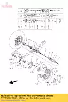 5TEF510F0000, Yamaha, Set giunto sferico yamaha yfm yfmf kodiak x yfmfa yfmfx wolverine sport 400 450 44, Nuovo