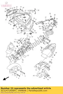 yamaha 3C32471K00P7 ok?adka, ogon 1 - Dół