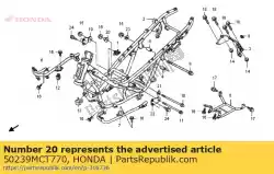 Aqui você pode pedir o colarinho em Honda , com o número da peça 50239MCT770: