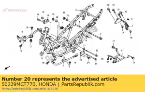 honda 50239MCT770 colarinho - Lado inferior