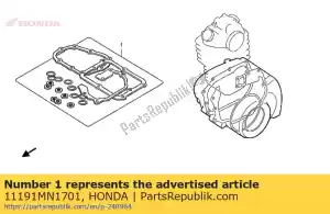 honda 11191MN1701 pakking, carter - Onderkant