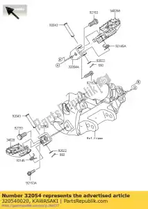 kawasaki 320540020 support-étape, lh kx250t6f - La partie au fond