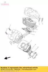 Ici, vous pouvez commander le joint, cylindre auprès de Yamaha , avec le numéro de pièce 4DN113510100: