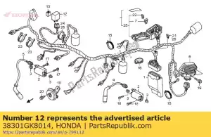 Honda 38301GK8014 relé de luz intermitente - Lado esquerdo