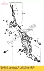 Aquí puede pedir conjunto amortiguador, trasero de Yamaha , con el número de pieza 36Y222101000: