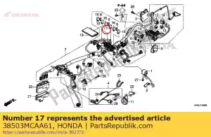 honda 38503MCAA61 relé comp., potencia (micro iso 4p) - Lado inferior