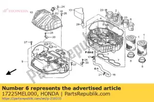 Honda 17225MEL000 imbuto, l. aria - Il fondo