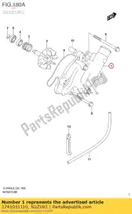 suzuki 1741031J10 obudowa, pompa wodna - Dół