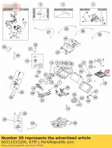 ktm 60311033200 unidade de controle de motocicleta 2.1 - Lado inferior