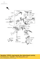 K270101412, Suzuki, interruttore, reggiseno posteriore suzuki vz 1600 2004 2005, Nuovo