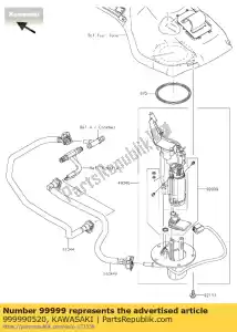 kawasaki 999990520 kit filtro carburante zx1000nff - Il fondo