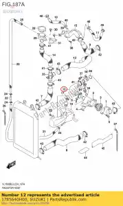 suzuki 1785640H00 tubo flessibile posteriore h - Il fondo