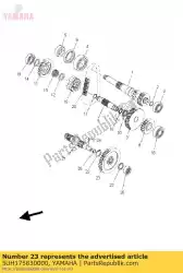 Qui puoi ordinare ingranaggio, centrale da Yamaha , con numero parte 5UH175830000: