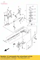 Tutaj możesz zamówić w??, hamulec 4 od Yamaha , z numerem części 27D2581J0000: