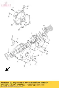 yamaha 4NK154310000 tampa, cárter 3 - Lado inferior