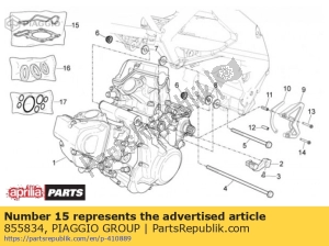 aprilia 855834 zestaw uszczelek - Dół