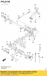 vork, versnellingspook no3 van Suzuki, met onderdeel nummer 2523112K00, bestel je hier online: