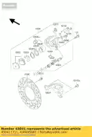 430411711, Kawasaki, caliper-assy,rr kawasaki kx 65, New
