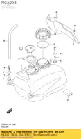 4420013840, Suzuki, tappo, serbatoio carburante suzuki uh burgman a  uh125a uh200a uh200 200 125 , Nuovo