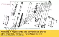 51414KZ3B01, Honda, buisson, guide honda cr crf crr crfr crfx 250 450, Nouveau