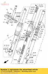 Qui puoi ordinare frt. Forcella assy lh da Yamaha , con numero parte 1TY231020000: