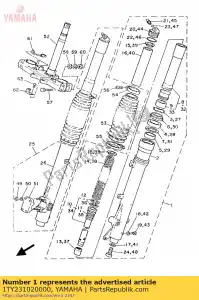 Yamaha 1TY231020000 frt. forcella assy lh - Il fondo