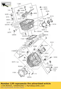 kawasaki 130CB0665 bolt-flanged common - Bottom side