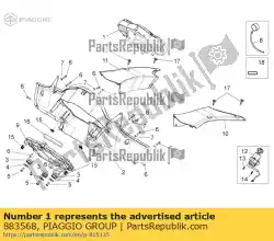 Qui puoi ordinare cruscotto completo da Piaggio Group , con numero parte 883568: