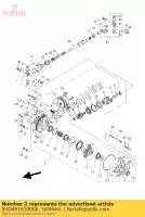 5UG461610000, Yamaha, behuizing, asaandrijving 2 yamaha yxr 450 660 2004 2005 2006 2007, Nieuw