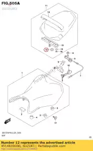 Suzuki 4514820G90 cojín delantero l - Lado inferior