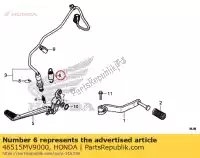 46515MV9000, Honda, conjunto de molas, pedal de freio honda vfr  a cbf cbr fireblade rr rrs f crossrunner x fa cbr600f cbr900rr vfr800 vfr800a cbr1000rr cbf1000 cbf1000a vfr800x vfr800f 800 1000 600 900 , Novo