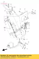 Ici, vous pouvez commander le tuyau, frein 4 auprès de Yamaha , avec le numéro de pièce 4P52581J0000: