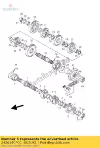 suzuki 2426140F00 marcia, 6a guida - Il fondo