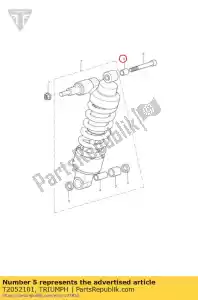 triumph T2052101 huls, verbindingsbout, 17,9 lg - Onderkant