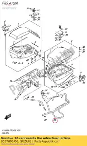 Suzuki 9557006J00 brace comp,side - Bottom side