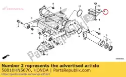 Aqui você pode pedir o comp. Engate, trailer em Honda , com o número da peça 50810HN5670: