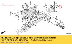 Qui puoi ordinare intoppo comp., trailer da Honda , con numero parte 50810HN5670: