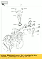 161630813, Kawasaki, throttle-assy kawasaki ninja  sl z krt edition bx250 a abs b br250 f e 250sl z250sl 250 , New