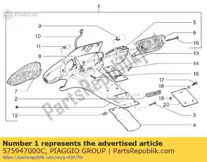 Piaggio Group 575947000C proteccion - Lado inferior