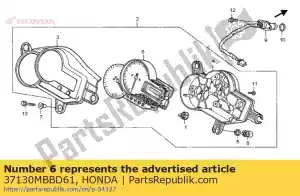 Honda 37130MBBD61 medidor sp.ta e lcd - Lado inferior