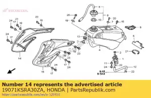 Honda 19071KSRA30ZA conjunto de cubierta, r. radiador - Lado inferior