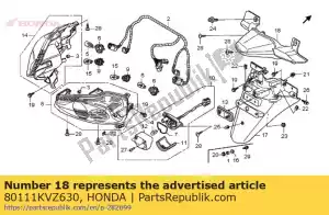 Honda 80111KVZ630 capa, licença lig - Lado inferior
