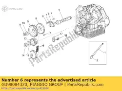 Aquí puede pedir tornillo hexagonal m6x20 de Piaggio Group , con el número de pieza GU98084320: