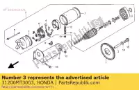 31200MT3003, Honda, Motor assy., startend (mi honda st pan european  a st1100 st1100a 1100 , Nieuw