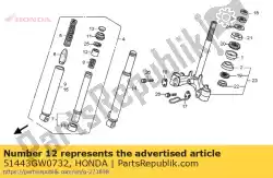 Aquí puede pedir guía, tubo de Honda , con el número de pieza 51443GW0732: