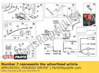 AP9100393, Piaggio Group, tubo de goma 12.8x8.8 l = 120 aprilia  rxv sxv 450 2006 2008 2009, Nuevo