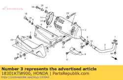 Aqui você pode pedir o nenhuma descrição disponível no momento em Honda , com o número da peça 18301KTW900: