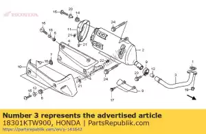 honda 18301KTW900 nenhuma descrição disponível no momento - Lado inferior