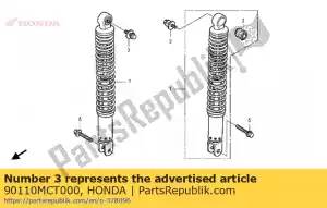 honda 90110MCT000 lavadora de parafusos, 8x12 - Lado inferior